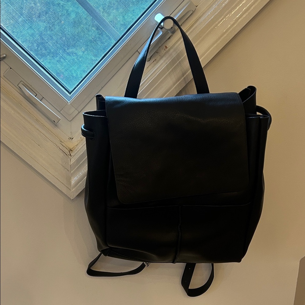 NWT Zara Faux Leather Backpack